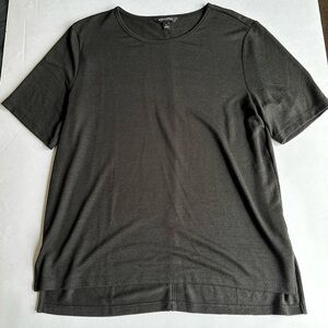 Banana Republic Blouse Black Short Sleeve Women’s Size L